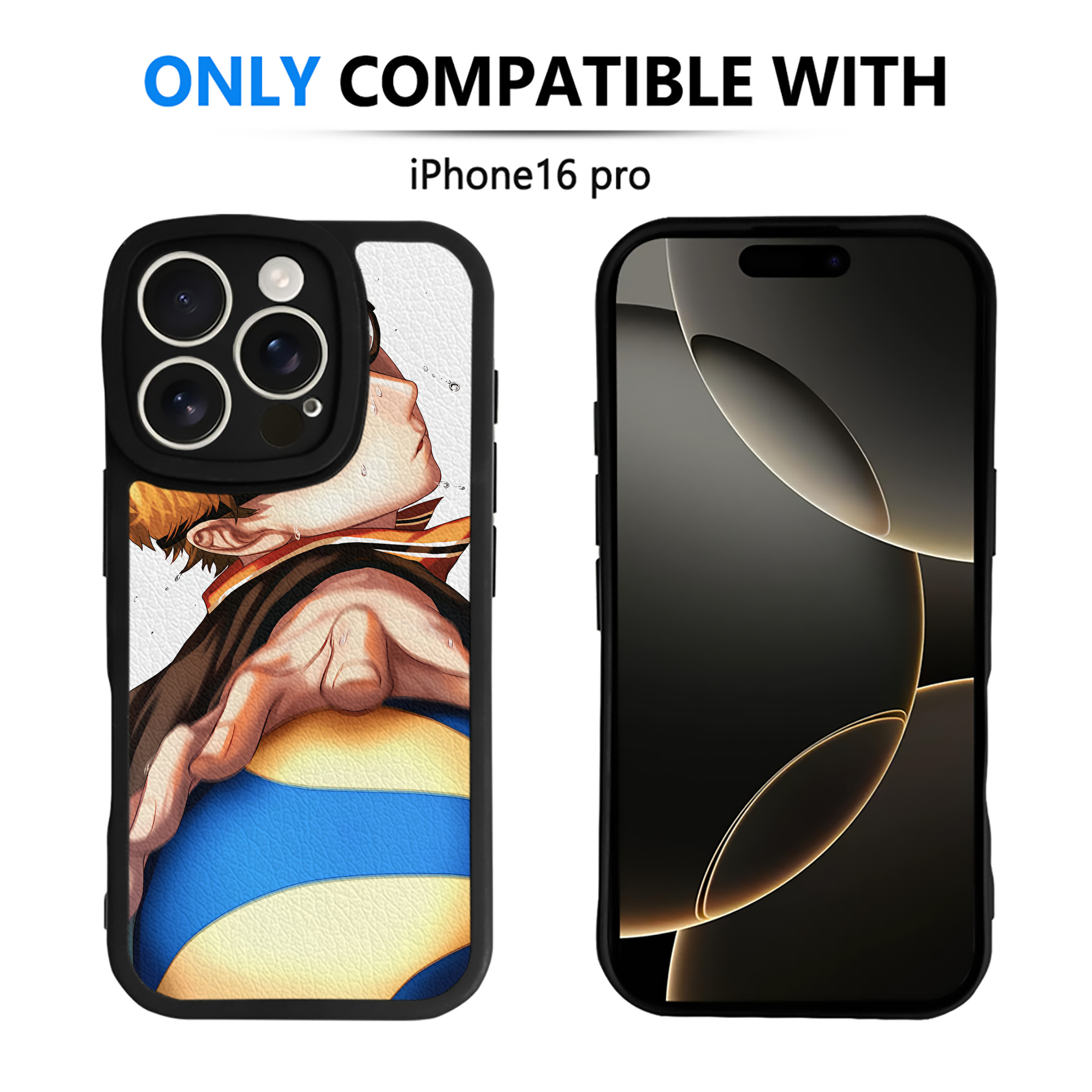 （画像用） ハイキュー!! Haikyu!! 【iPhone 16シリーズ対応】シリコンスマホケース（レザー調） 材質：シリコン